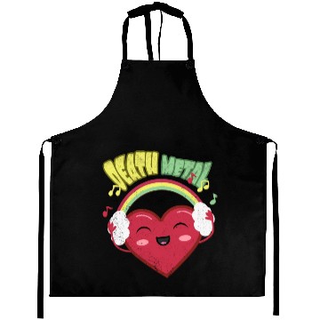 Discover Death Metal Cute Heart Aprons