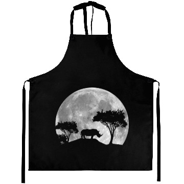 Discover Great Rhino By Night Aprons