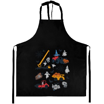 Discover Spooky Construction Vehicles Aprons