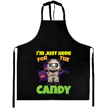 Discover I'm Just Here For The Candy Scary Halloween Beast Aprons