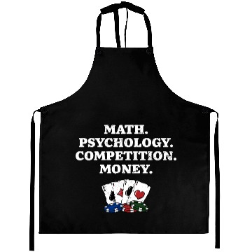 Discover Math Psychology Competition Money Gambler Poker Aprons