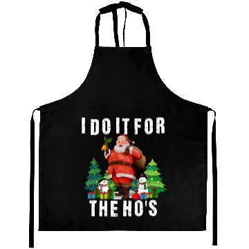 Discover I Do It For The Ho's Funny Inappropriate Christmas Aprons