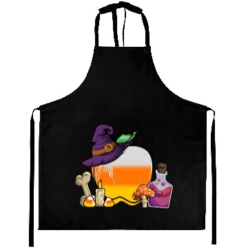 Discover Halloween Candy Corn Apple Aprons