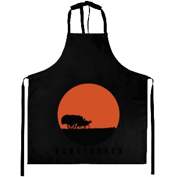 Discover Bangladesh Natural Sunset Silhoutte Aprons