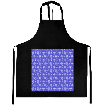 Discover Blue Snowflakes Pattern Aprons