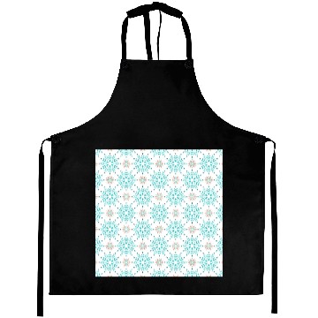 Discover Blue Snowflakes Pattern Aprons