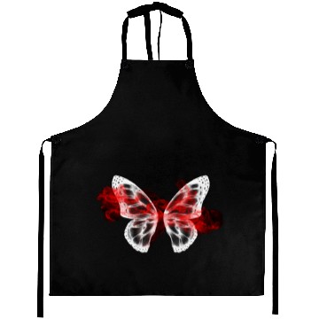Discover red cloud butterfly back to school ,hallowen Aprons