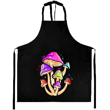 Discover Trippy Space Shroom Mushroom Aprons