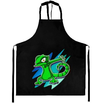 Discover Dabbing Gecko - Jack O Lantern Eyes Aprons
