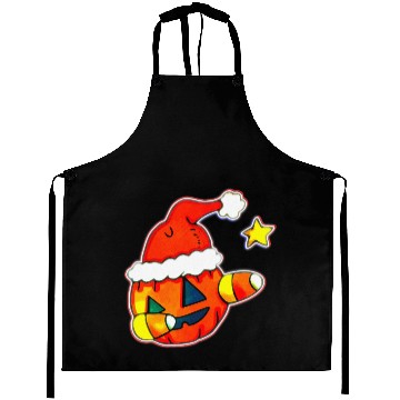 Discover Jack O Lantern Dabbing Christmas Aprons