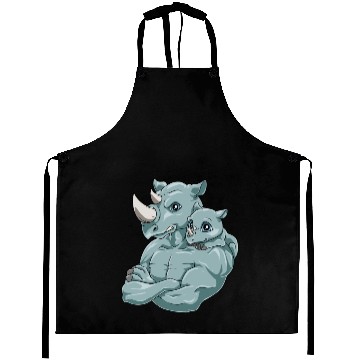 Discover Strong Rhino with Rhino Kid for a Rhinoceros Aprons