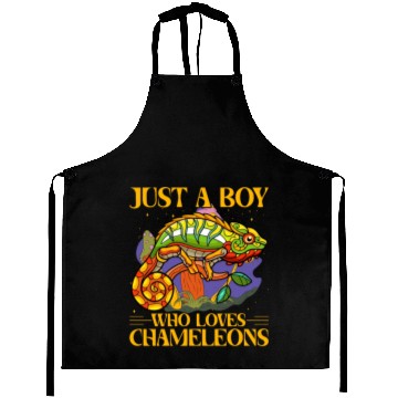 Discover Just a Boy who loves Chameleons Aprons