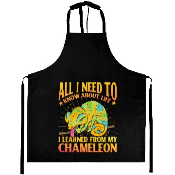 Discover All I need to know about life Chameleon Aprons