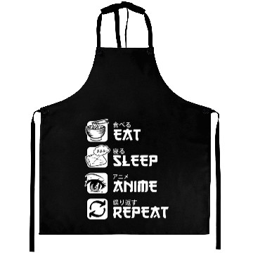 Discover Eat Sleep Anime Repeat Japan Manga Aprons