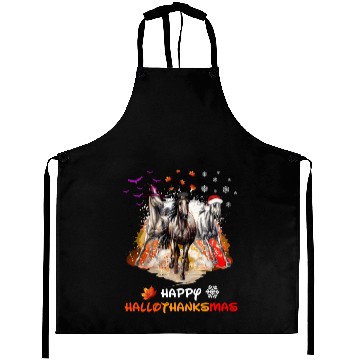 Discover Horses Happy HalloThanksmas Aprons