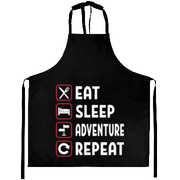 Discover Eat Sleep Adventure Repeat Aprons