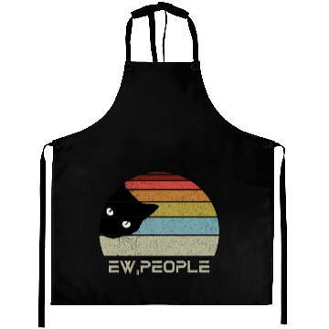 Discover Ew people retro cat funny vintage Aprons