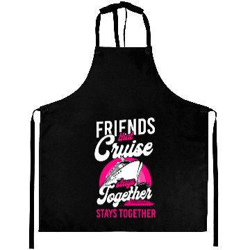 Discover Cruise Ship Vacation Friends Aprons