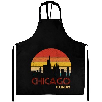 Discover Chicago Illinois City Aprons