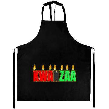 Discover Afro American Candle Kinara Kwanzaa Aprons