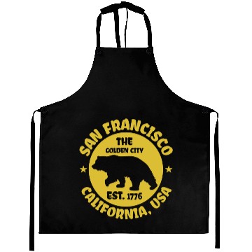 Discover San Francisco California Aprons