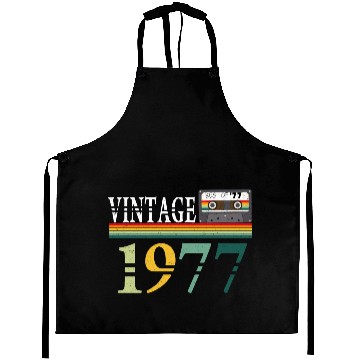 Discover 1977 Vintage Vintage Retro Birthday Gift Aprons
