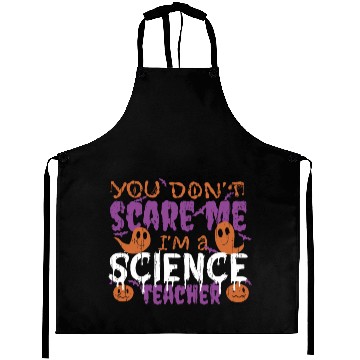 Discover Ghost Pumpkin Science Teacher Halloween Aprons