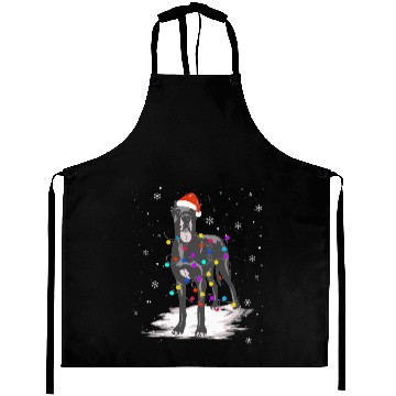 Discover Great Dane With Christmas Lights Santa Aprons