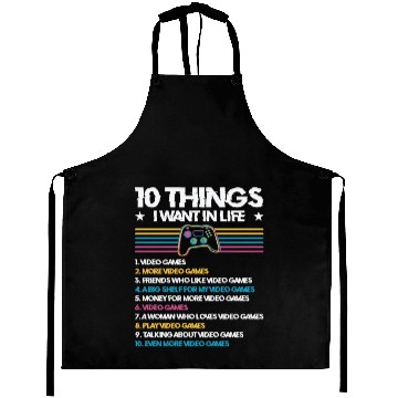 Discover Gaming Gamer Playing Video Game Computer Aprons