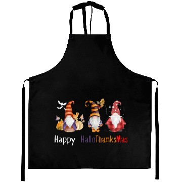 Discover happy hallo thanksmas Thanksgiving gnome Funny Aprons