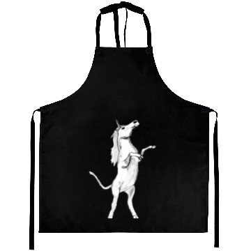 Discover Funny white unicorn Aprons