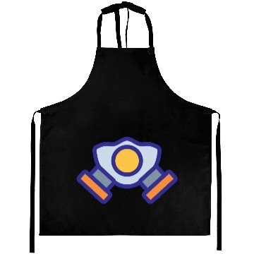 Discover Blue Orange Comic Face Protection Nuclear Gas Mask Aprons