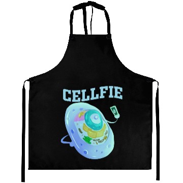 Discover Funny Cellfie Cell Biology Teacher Selfie Dad Aprons