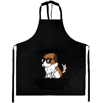Discover Coolest Saint Bernard Grandpa Aprons