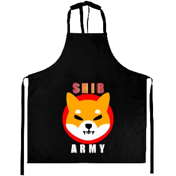 Discover Shiba army Aprons