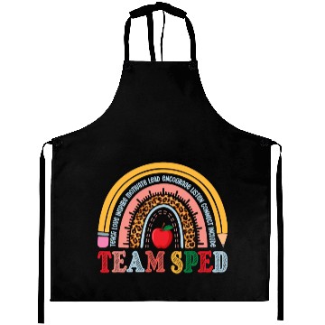 Discover Team SPED Teacher Rainbow Aprons
