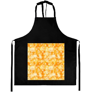 Discover Orange White Snowflakes Pattern Aprons