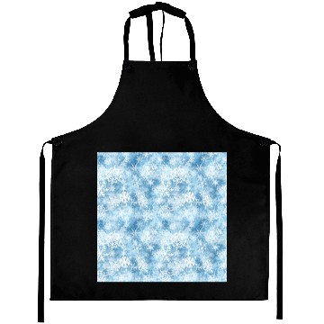 Discover Blue White Snowflakes Pattern Aprons
