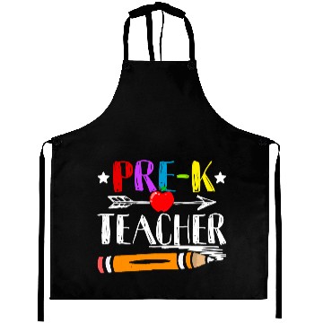 Discover Funny Back To School Teacher Student Pre K Teacher Aprons
