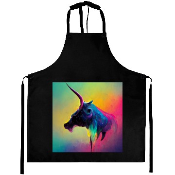 Discover Colorful Unicorn Cow Aprons