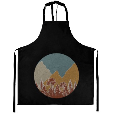 Discover Retro Forest Outdoor Nature Aprons