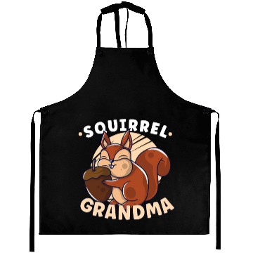 Discover Funny Squirrel Fan Squirrel Lover Chipmunk Addict Aprons