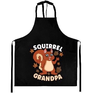 Discover Funny Squirrel Fan Squirrel Lover Chipmunk Addict Aprons