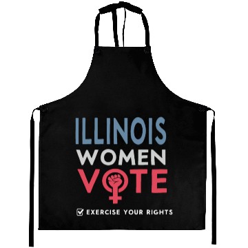 Discover Illinois Women Vote Voter 2022 Election Feminist Aprons