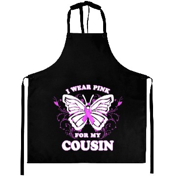 Discover Breast Cancer Awareness Wear Pink Ribbon Cousin Aprons