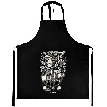 Discover Smoking Monkey by Wild Linus Germany Aprons
