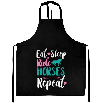 Discover Cute Eat Sleep Ride Horses Repeat Equestrian Aprons