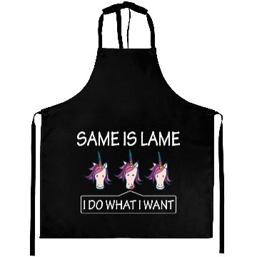 Discover LGBT Same Is Lame Rainbow Unicorn Gift Aprons
