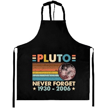 Discover Pluto Never Forget Astronomy Space Science Nerd Aprons