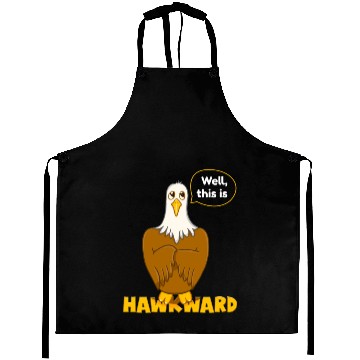 Discover Hawk Word Pun for Animal Lovers Aprons